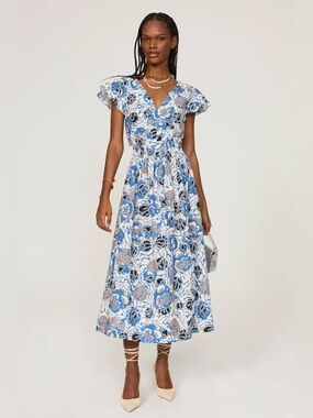 Tanya Taylor Kate Dress in Marina Multi